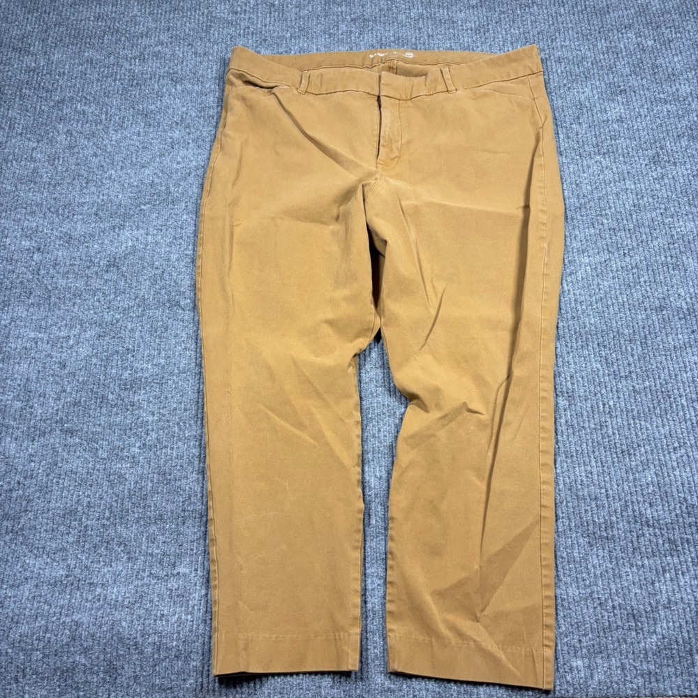 Old Navy Pants Mens 18 Pixie High Rise Secret-Smooth Pocket Brown Tan